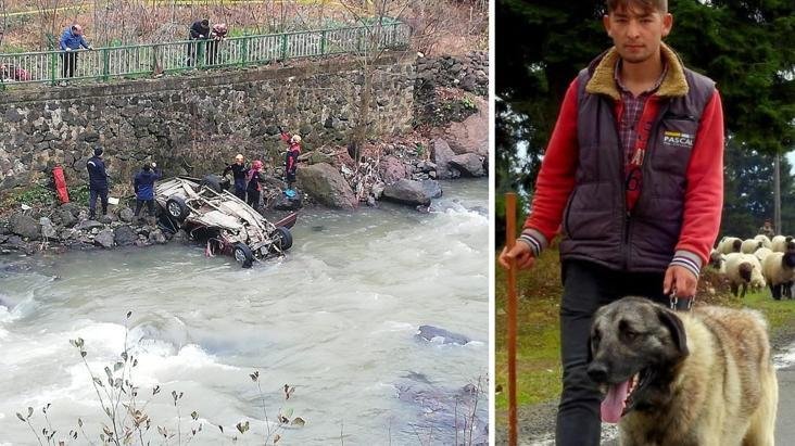 Kayıp gençten acı haber geldi! Aracı dere yatağına uçmuş